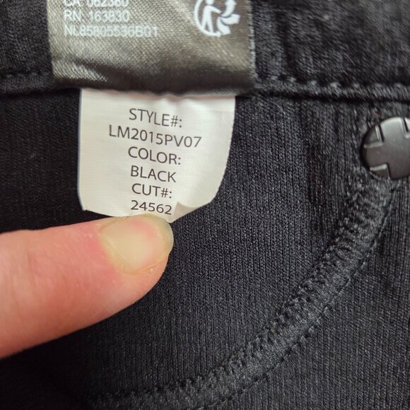 Liverpool Madonna Leggings Womens 8 Black Textured Skinny Mid Rise Pant - Picture 10 of 10